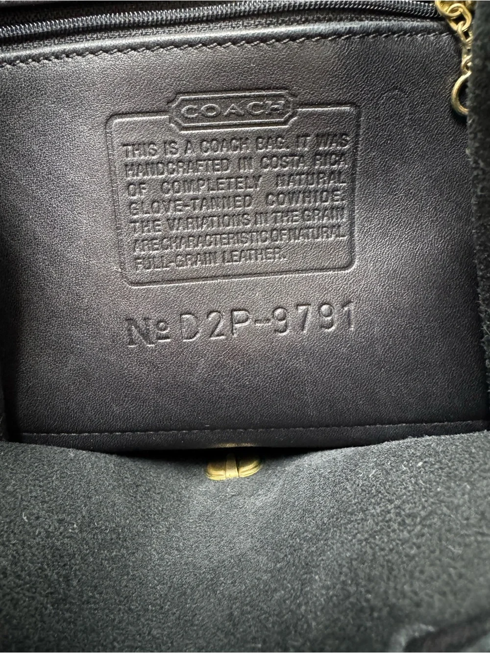 Coach Vintage 9791 Black Leather Daypack Backpack Purse - Picture 9 of 14